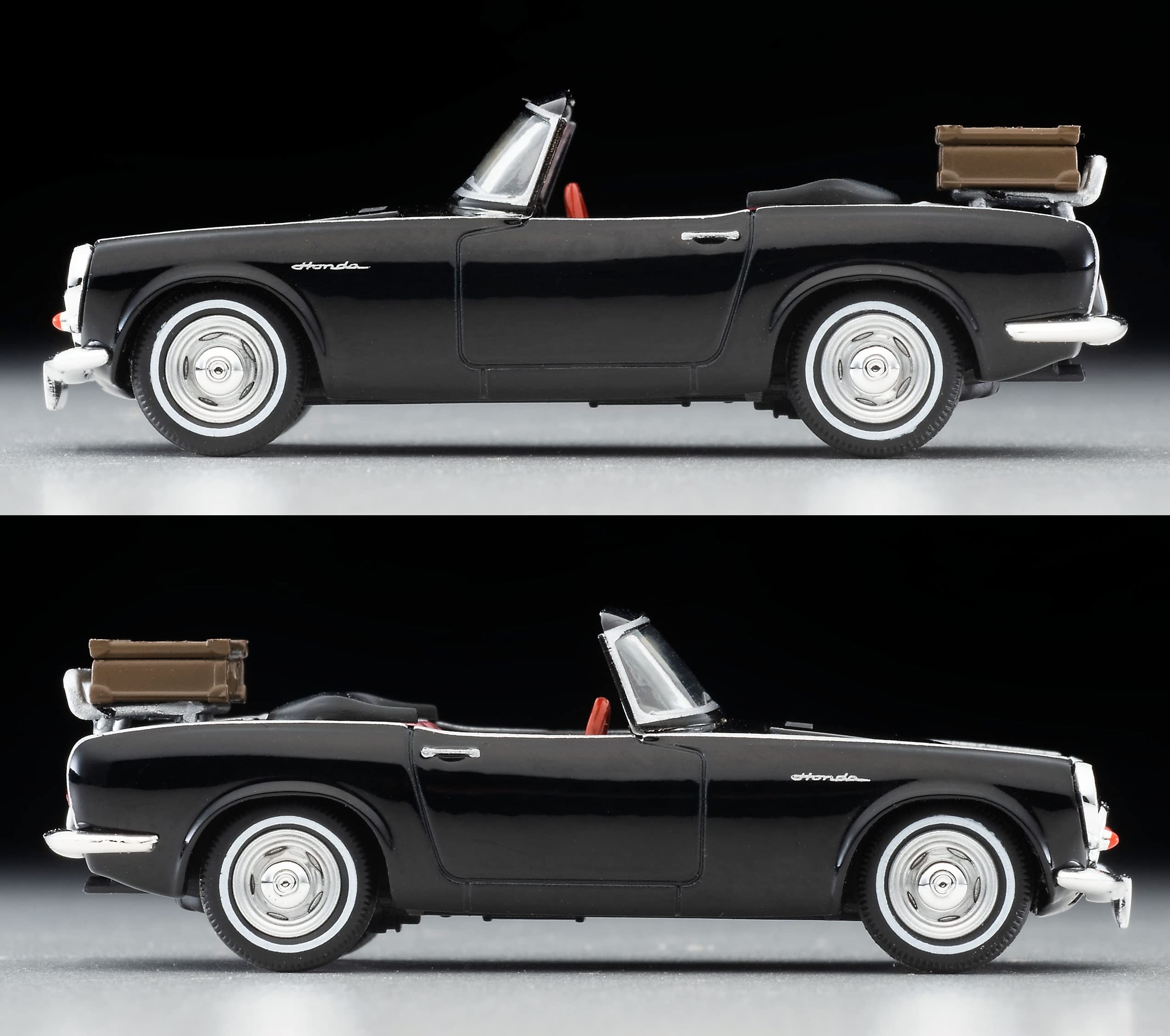 Tomytec Tomica Limited Vintage Black Honda S600 Open Top 1/64 Scale Finished Product- Japan Figure Store - #1 Bring To You The Best Japanese Goods