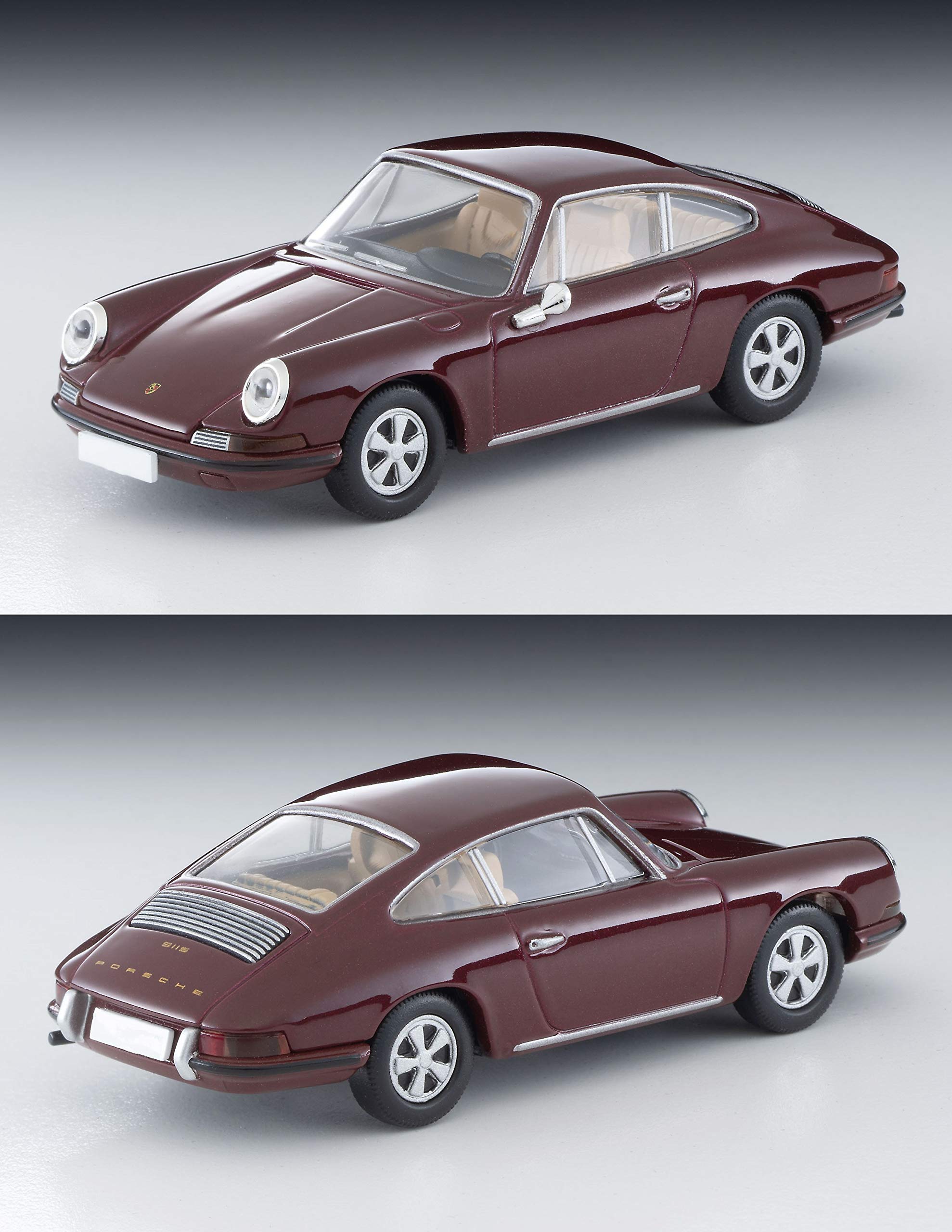Tomytec Tomica Vintage 1/64 Porsche 911S Maroon Finished Model 312536- Japan Figure Store - #1 Bring To You The Best Japanese Goods