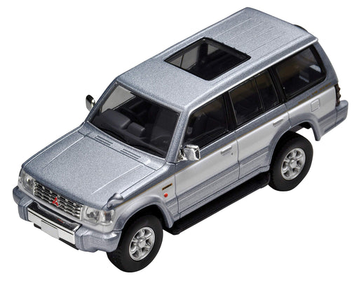 Tomytec Tomica Limited Vintage Neo 1/64 Scale Mitsubishi Pajero Mid Roof Wide Super Exceed Z in Silver/White- Japan Figure Store - #1 Bring To You The Best Japanese Goods