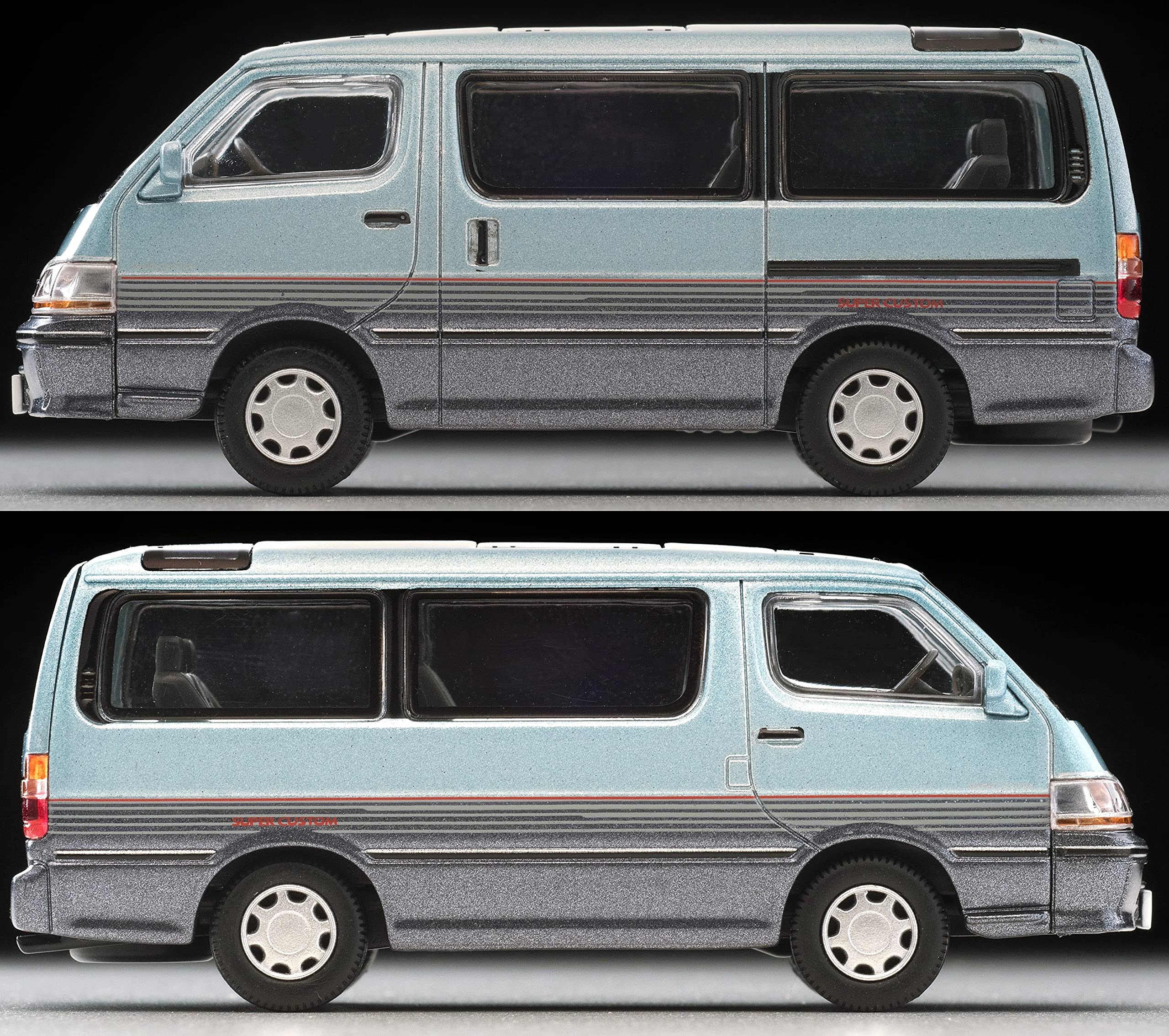 Tomytec Tomica Limited Vintage Neo 1/64 Toyota Hiace Wagon Super Custom Light Blue Navy 316916 Japan- Japan Figure Store - #1 Bring To You The Best Japanese Goods