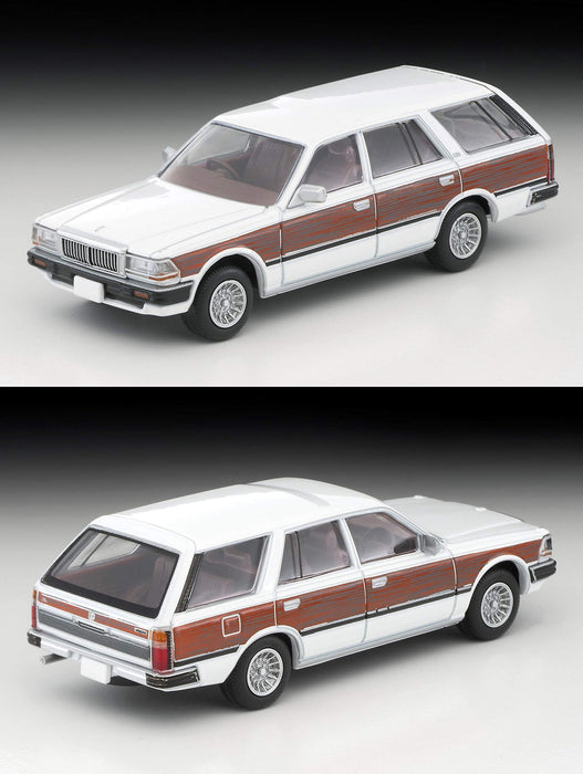 Tomytec Tomica Vintage Neo Nissan Cedric V20E Wagon 1/64 Lv-N209C Custom White & Wood Grain Finish- Japan Figure Store - #1 Bring To You The Best Japanese Goods