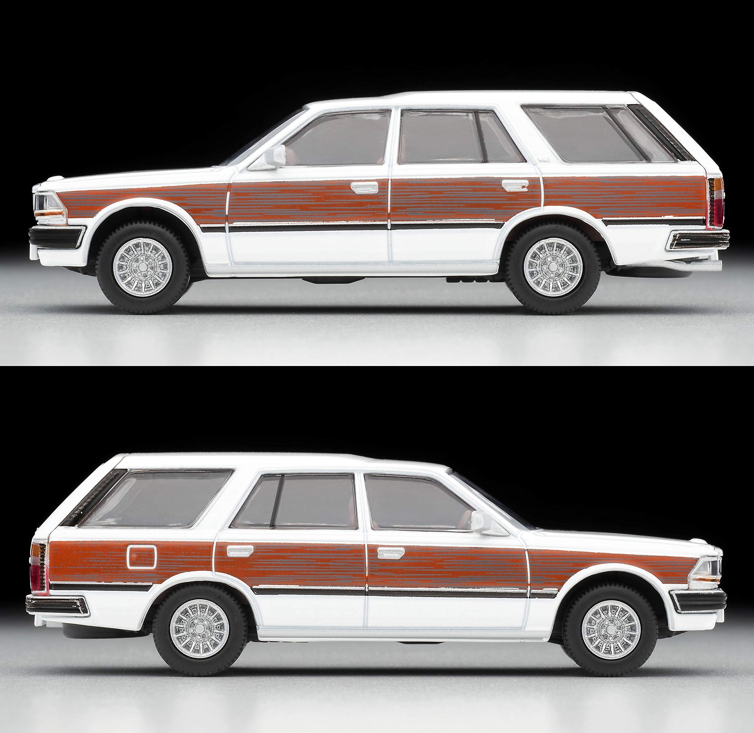 Tomytec Tomica Vintage Neo Nissan Cedric V20E Wagon 1/64 Lv-N209C Custom White & Wood Grain Finish- Japan Figure Store - #1 Bring To You The Best Japanese Goods
