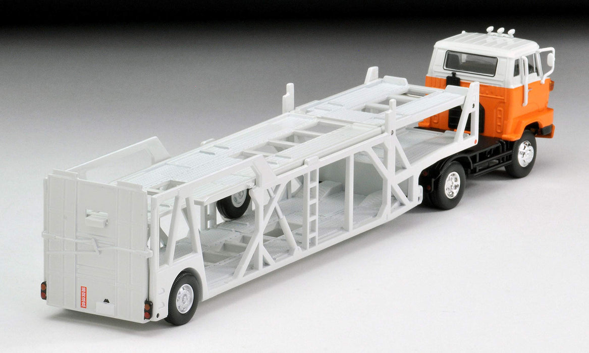 Tomytec Tomica 1/64 Lv-N89D Hino He 366 White/Orange Car Transporter Finished Model- Japan Figure Store - #1 Bring To You The Best Japanese Goods