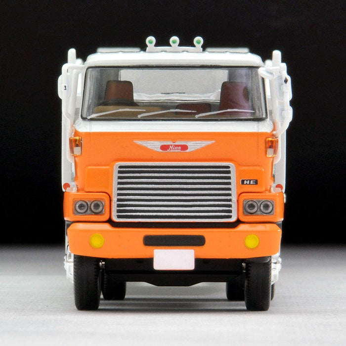 Tomytec Tomica 1/64 Lv-N89D Hino He 366 White/Orange Car Transporter Finished Model- Japan Figure Store - #1 Bring To You The Best Japanese Goods