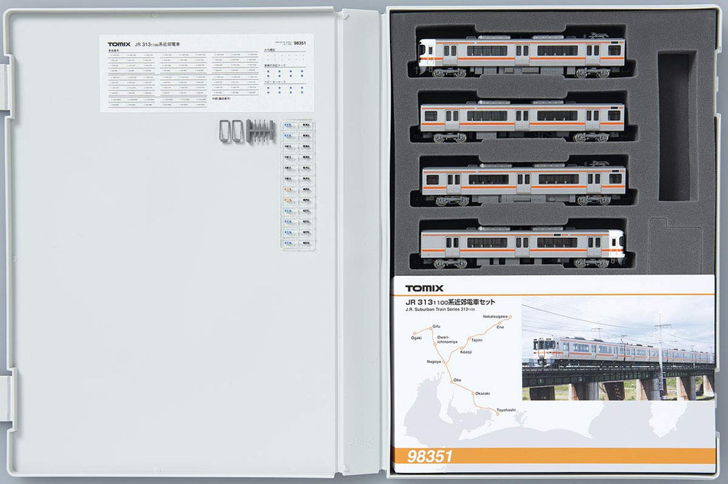 Tomytec Tomix N Gauge 313 1100 Series 4 Car Suburban Railway Model Train Set- Japan Figure Store - #1 Bring To You The Best Japanese Goods