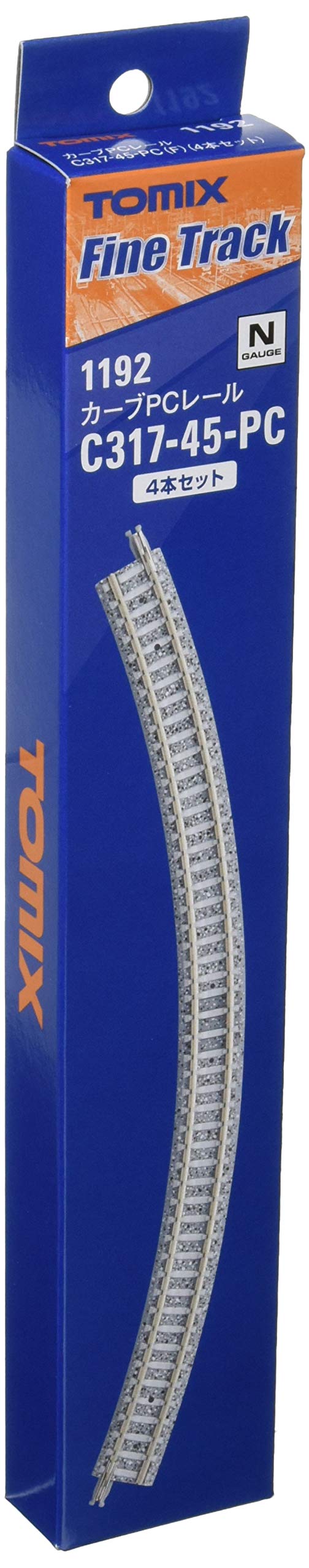 Tomytec Tomix N Gauge 4-Pack C317-45-Pc Curved Railway Model Supply Set- Japan Figure Store - #1 Bring To You The Best Japanese Goods