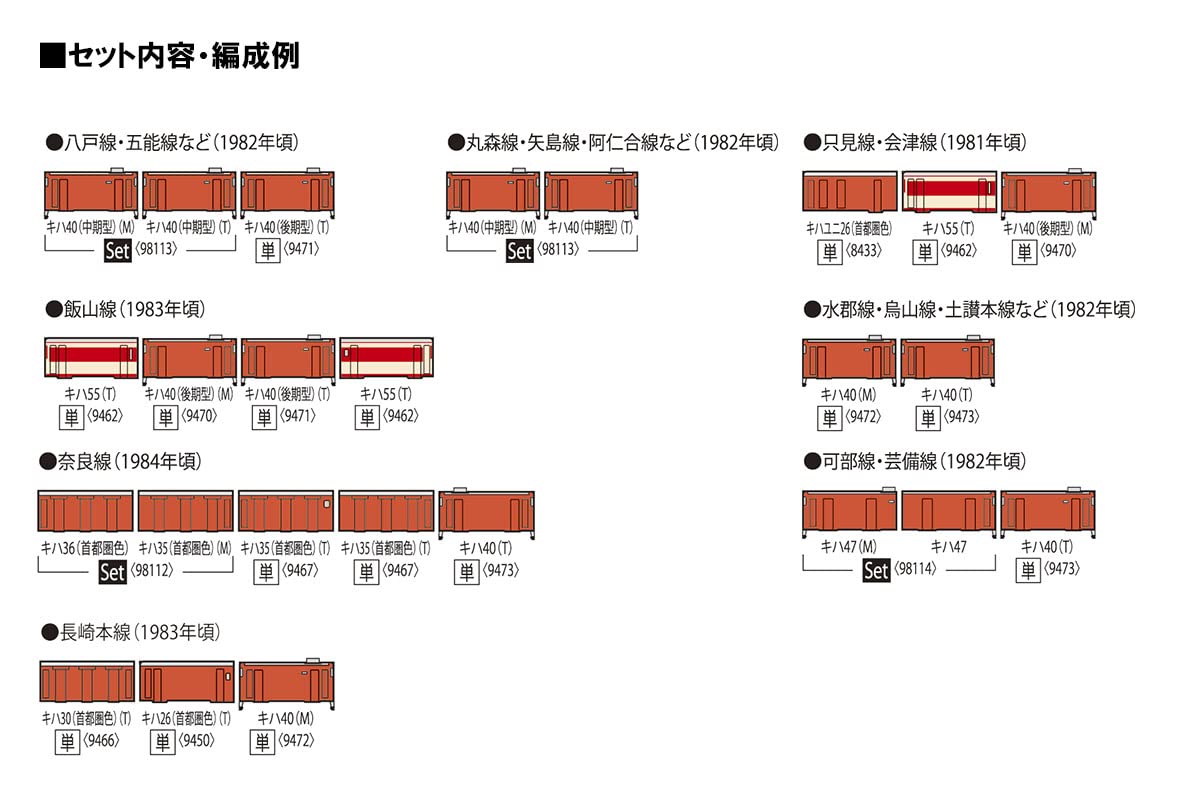 Tomix 9473 Jnr Diesel Car Type Kiha40-2000 T N Scale- Japan Figure Store - #1 Bring To You The Best Japanese Goods
