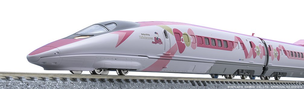Tomix 98662 N Gauge Jr 500 7000 Series Sanyo Shinkansen Hello Kitty 8 Car Set- Japan Figure Store - #1 Bring To You The Best Japanese Goods