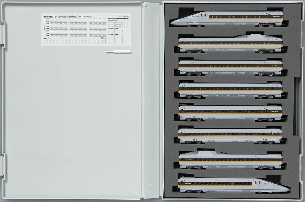 Tomytec Tomix N Gauge 700 7000 Light Blue Hikari Rail Star Train Model 98769- Japan Figure Store - #1 Bring To You The Best Japanese Goods