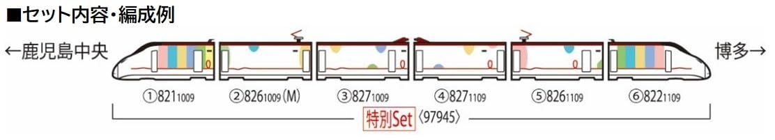Tomytec Tomix N Gauge Kyushu Shinkansen 800/1000 Series Japan Model Train Set 97945- Japan Figure Store - #1 Bring To You The Best Japanese Goods
