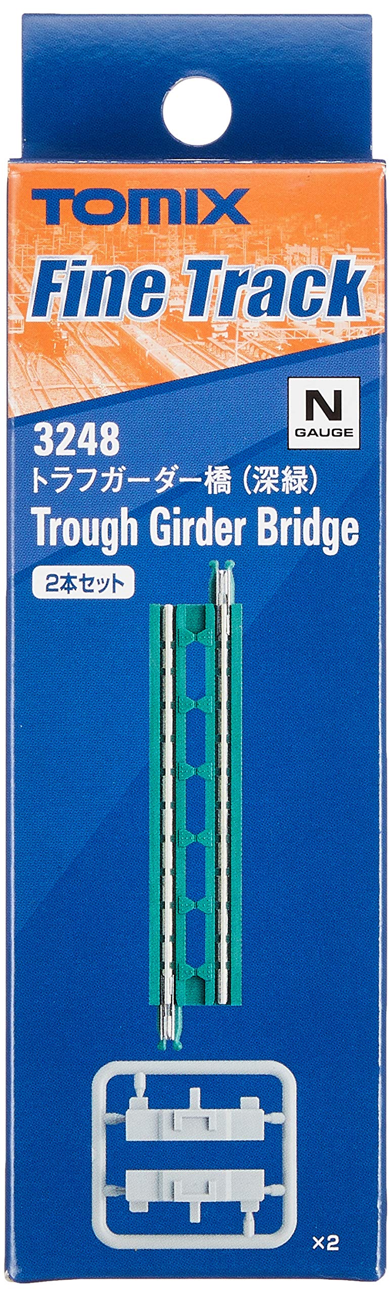 Tomytec Tomix N Gauge Dark Green Girder Bridge Set of 2 Model 3248 Railway Supplies- Japan Figure Store - #1 Bring To You The Best Japanese Goods