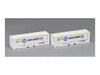 Tomytec Tomix N Gauge U47A-38000 2-Piece White Nippon Express Container 3149 Railway Model- Japan Figure Store - #1 Bring To You The Best Japanese Goods