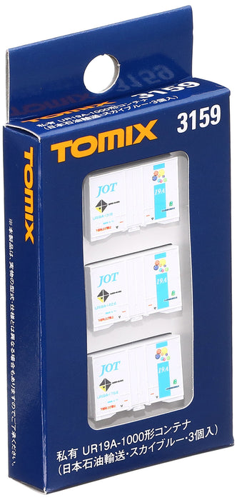 Tomytec Tomix N Gauge Ur19A-1000 3-Piece Sky Blue Container Nippon Oil Transportation 3159 Model- Japan Figure Store - #1 Bring To You The Best Japanese Goods