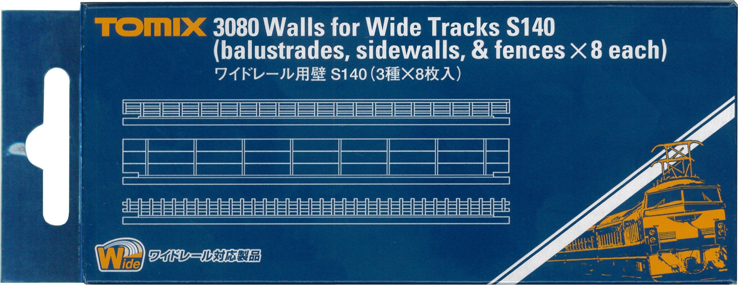 Tomytec Tomix N Gauge Wide Rail Wall S140 3 Types 8 Pieces Railway Model 3080- Japan Figure Store - #1 Bring To You The Best Japanese Goods