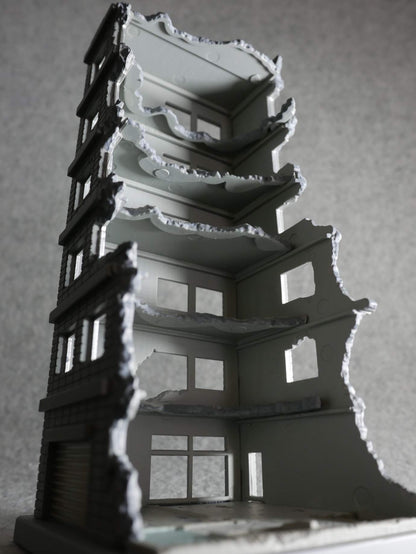 TOMYTEC Dcm02 Diocolle Combat Destroyed Building A 1/144 Scale Kit- Japan Figure Store - #1 Bring To You The Best Japanese Goods