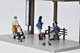 Tomytec Geocolle 64 Car Snap 05A Bus Stop Set with PVC Dolls - Completed Product 312369- Japan Figure Store - #1 Bring To You The Best Japanese Goods
