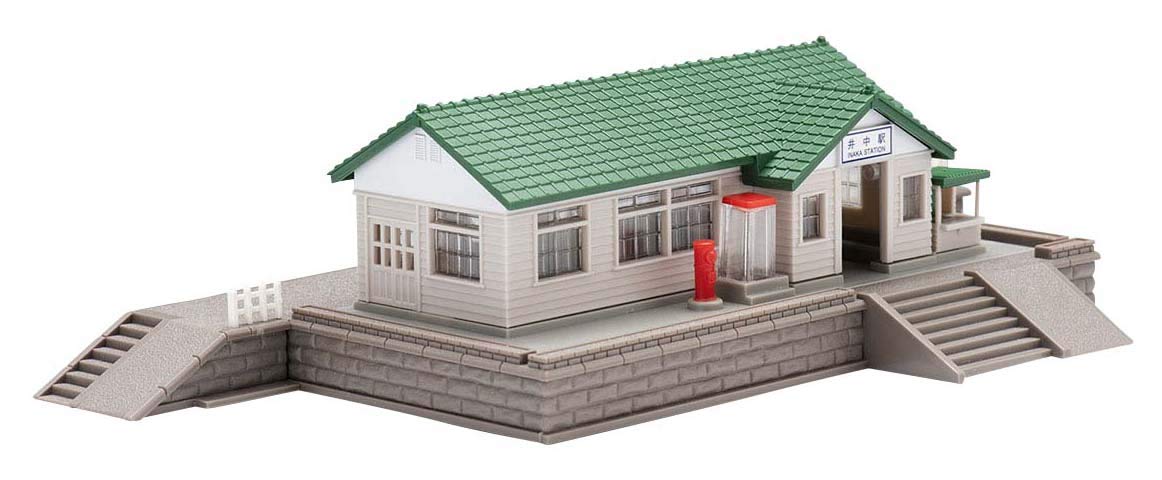 Tomytec Green Wooden Station Building Set N Gauge 4202 Railway Model- Japan Figure Store - #1 Bring To You The Best Japanese Goods