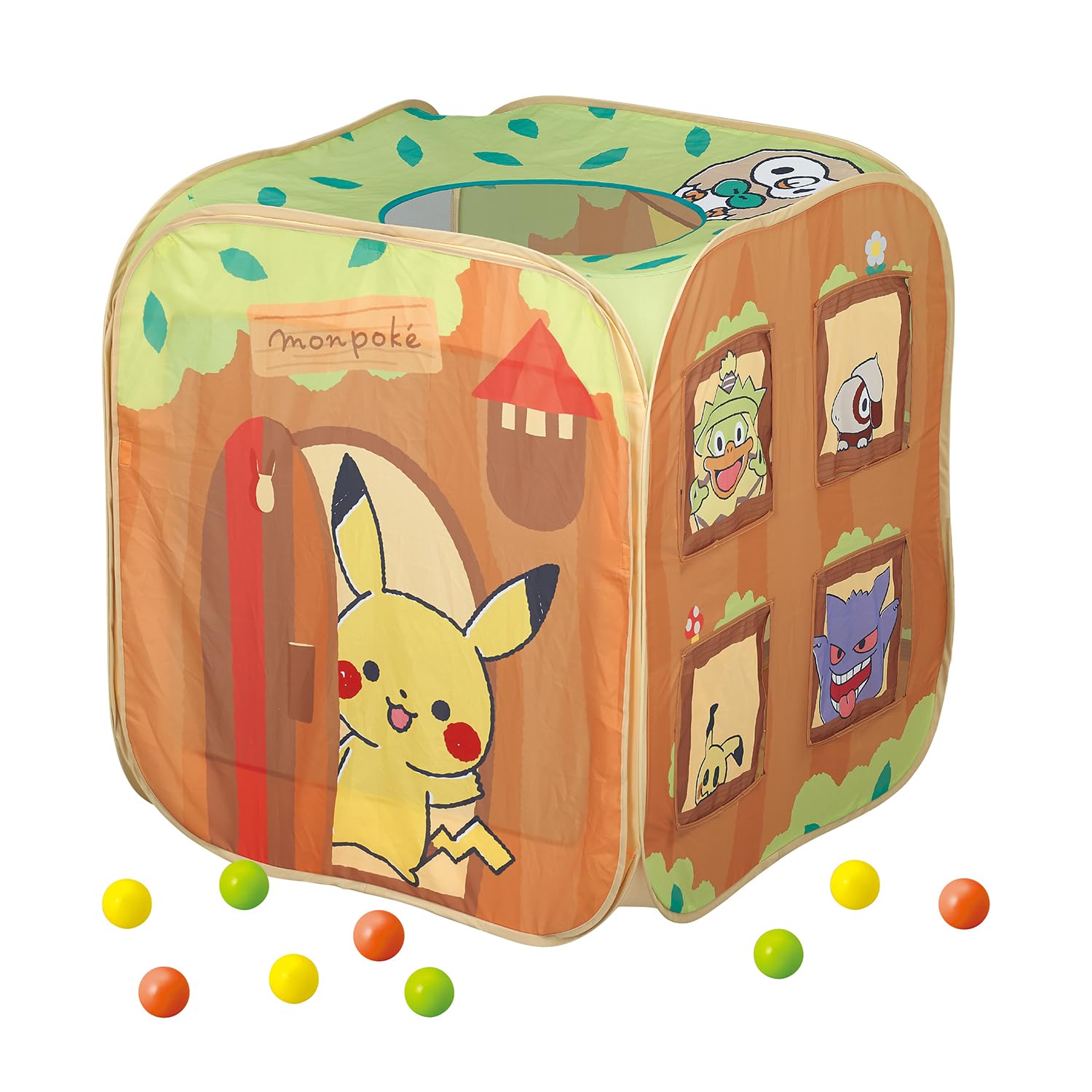 Toyroyal Mompoke Ball House Pikachu Pokemon Baby Toys | Play At Home With Ball In Tunnel | Skylight Mesh Material Storage Bag | Japan- Japan Figure Store - #1 Bring To You The Best Japanese Goods
