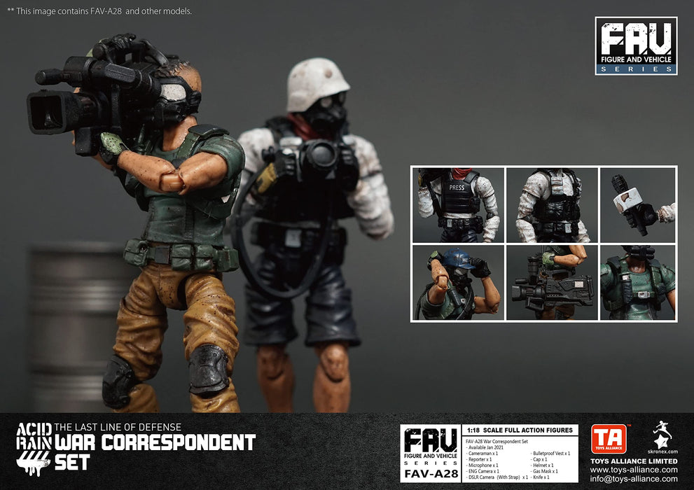 Toys Alliance Japan Acid Rain Fav A28 War Reporter 1/18 Scale Figure- Japan Figure Store - #1 Bring To You The Best Japanese Goods