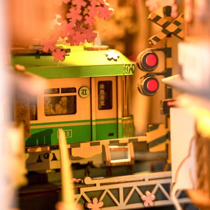 Robotime 3D Wood Puzzle Book Nook Series Sakurasaku Station Tsukurunsu®- Japan Figure Store - #1 Bring To You The Best Japanese Goods