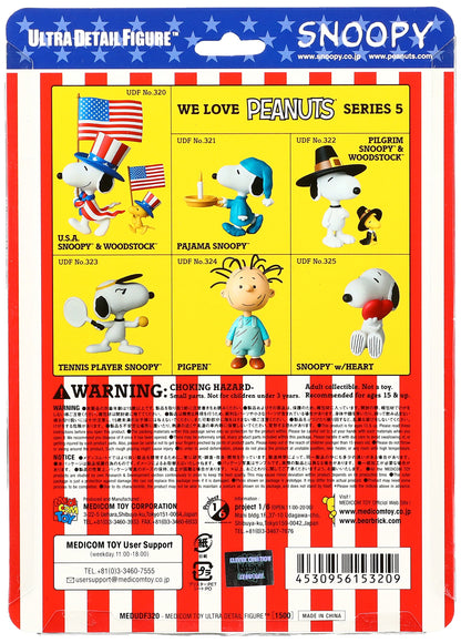 MEDICOM Udf-320 Ultra Detail Figure U.S.A. Snoopy & Woodstock- Japan Figure Store - #1 Bring To You The Best Japanese Goods