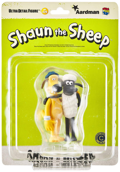 MEDICOM Udf-429 Ultra Detail Figure Aardman Series 2 Shaun & Bitzer- Japan Figure Store - #1 Bring To You The Best Japanese Goods