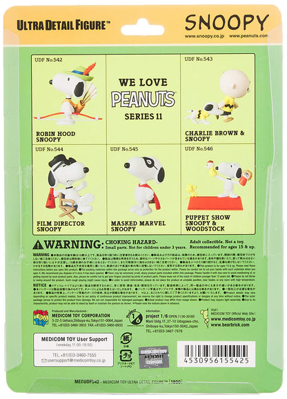Udf Ultra Detail Figure Peanuts Series 11 Robin Hood Snoopy Height Approx 82Mm Painted Complete Figure- Japan Figure Store - #1 Bring To You The Best Japanese Goods