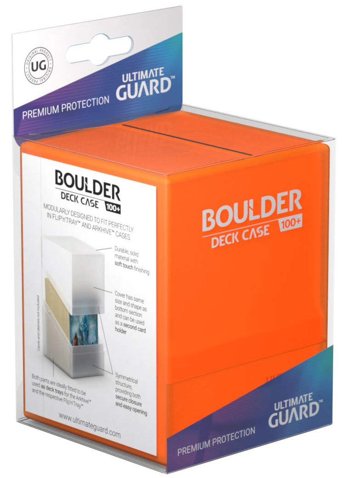 Ultimate Guard Boulder 100+ Deck Case Poppy Topaz Orange- Japan Figure Store - #1 Bring To You The Best Japanese Goods