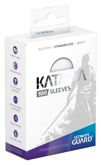 Ultimate Guard Katana Sleeves Standard Size Clear X 100 Set- Japan Figure Store - #1 Bring To You The Best Japanese Goods