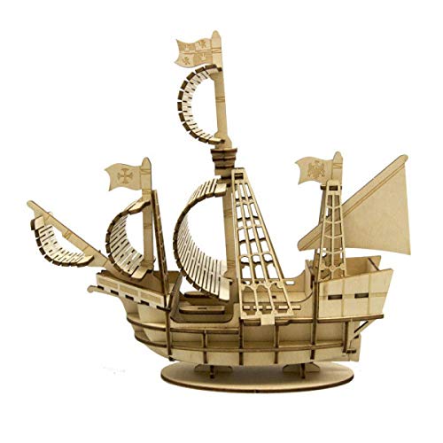 A-ZONE - Wooden Art Ki-Gu-Mi Sailing Ship- Japan Figure Store - #1 Bring To You The Best Japanese Goods