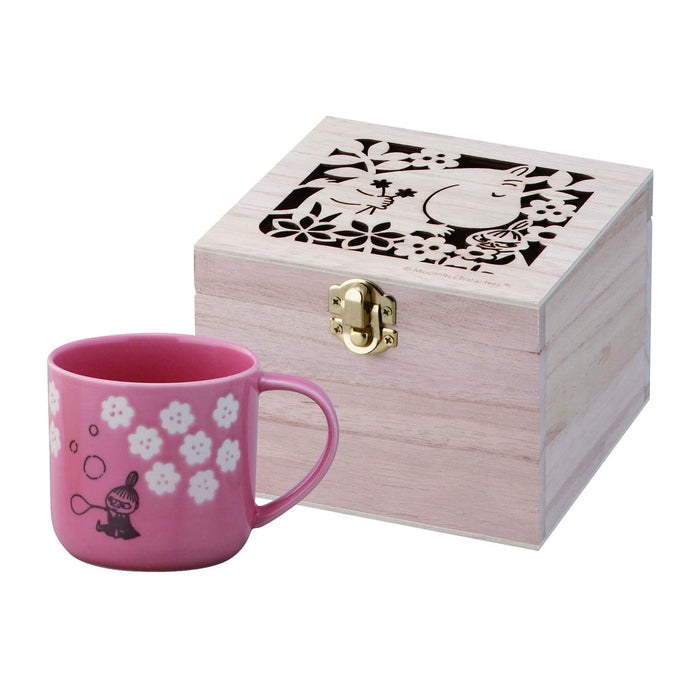 Yamaka Shoten Moomin Florit Mug (With Wooden Box) Little My Mm952-11H Pink 350Ml- Japan Figure Store - #1 Bring To You The Best Japanese Goods