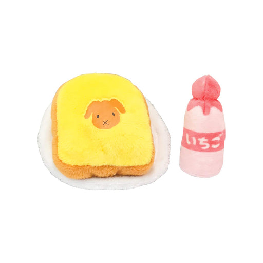 KAWADA Yf-013 Yume Fuwa Town Plush Doll Bread & Strawberry Milk- Japan Figure Store - #1 Bring To You The Best Japanese Goods