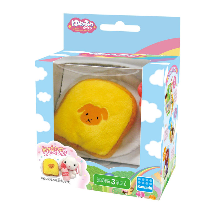 KAWADA Yf-013 Yume Fuwa Town Plush Doll Bread & Strawberry Milk- Japan Figure Store - #1 Bring To You The Best Japanese Goods