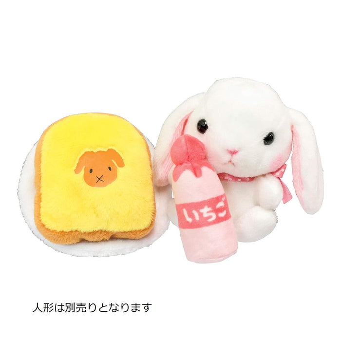 KAWADA Yf-013 Yume Fuwa Town Plush Doll Bread & Strawberry Milk- Japan Figure Store - #1 Bring To You The Best Japanese Goods