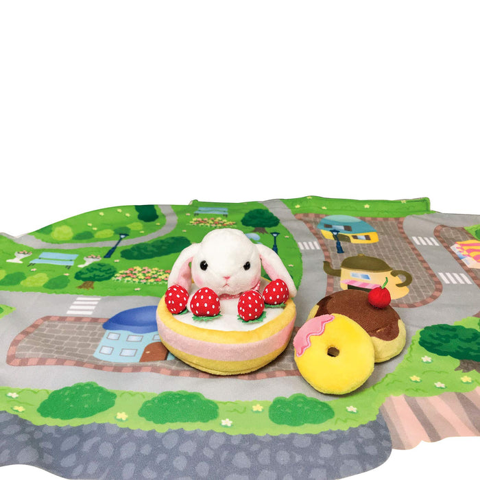 KAWADA Yf-025 Yume Fuwa Town Plush Doll Strawberry Cake & Cafeteria Set- Japan Figure Store - #1 Bring To You The Best Japanese Goods