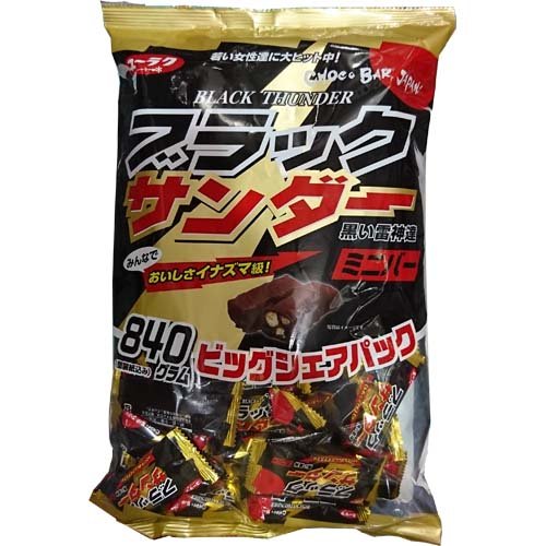 Yuraku Confectionery Black Thunder 840G Big Pack - Japanese Confectionery- Japan Figure Store - #1 Bring To You The Best Japanese Goods