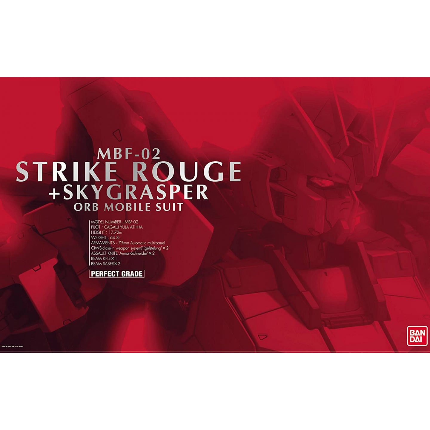 #Bandai Pg Mobile Suit #Gundam Seed Perfect Grade Strike Rouge + Sky Grasper Model Kit FigureJapan Figure 4543112382573