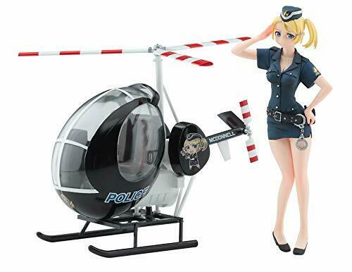 1/20 Egg Girls Collection No.07 'amy Mcdonnell' Police W/egg Plane Hughes 300