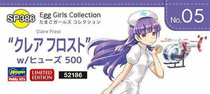 1/20 Egg Girls Collection No.05 'claire Frost' W/hughes 500 Plastic Model Kit
